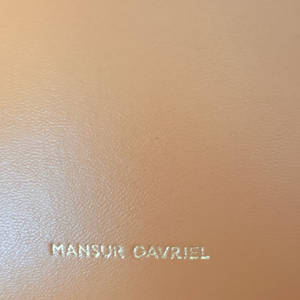 Mansur Gavriel Cammello/Rosa Leather Mini Bucket Bag - Picture 4 of 10
